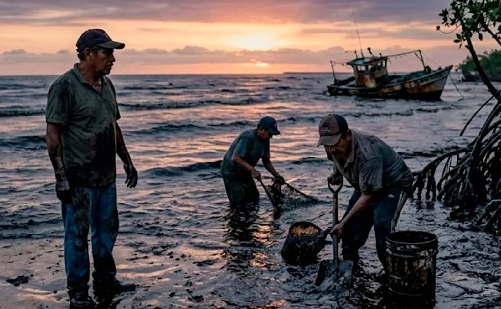 Chapopote en Tabasco y Veracruz: 16 Playas y Lagunas Contaminadas por Petróleo